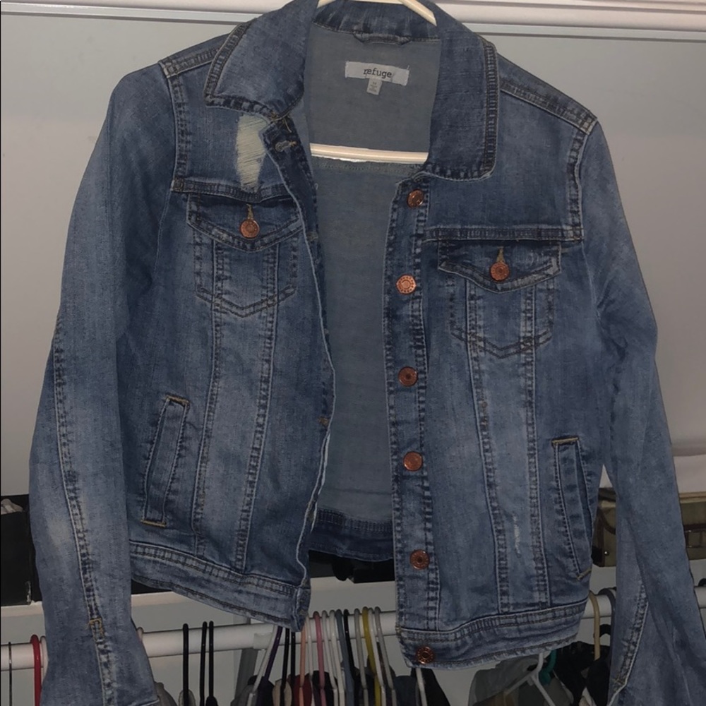 cropped denim jacket